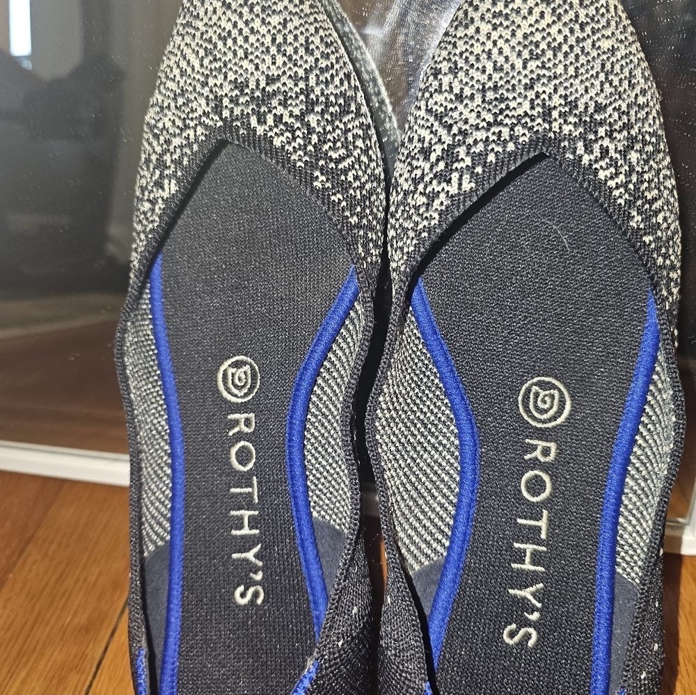 Rothy’s The Point Midnight With Sparkle Women’s Size 8.5 - Picture 4 of 4
